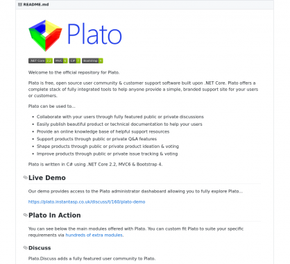 Plato : une plateforme open source de support et aide développée en .NET