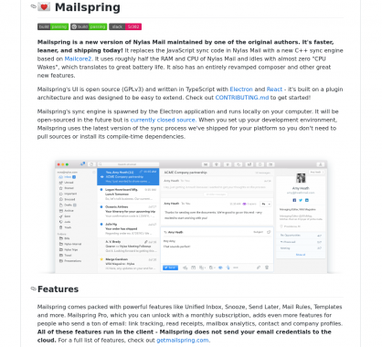 Mailspring: le client email qui remplace Nylas en version C++ cross-OS