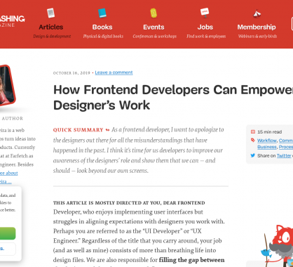 Comment les développeurs frontend peuvent améliorer le travail des designers