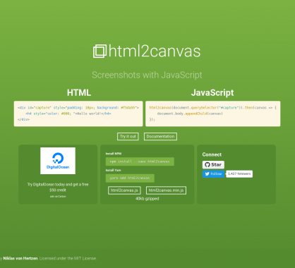 html2canvas: prendre des captures d'écran côté client en Javascript