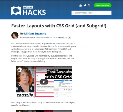 Créez des layouts CSS plus rapidement avec CSS Grid et Subgrid