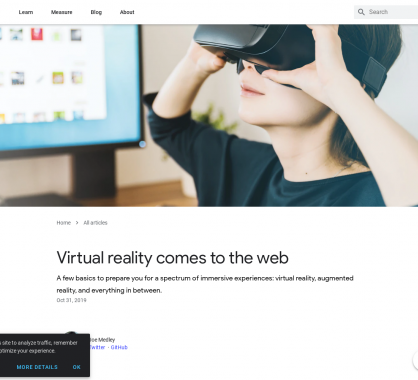 La réalité virtuelle arrive sur le web