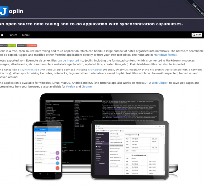 Joplin : une plateforme open source de gestion de todo et notes synchronisées
