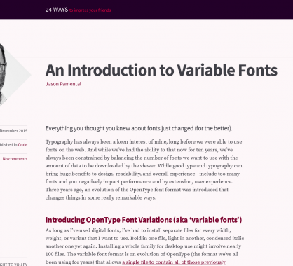 Une introduction aux fonts variables