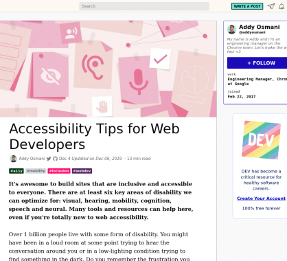 Des astuces d'accessibilité à connaître pour vos pages web