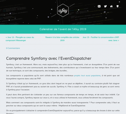 Comprendre Symfony avec l'EventDispatcher