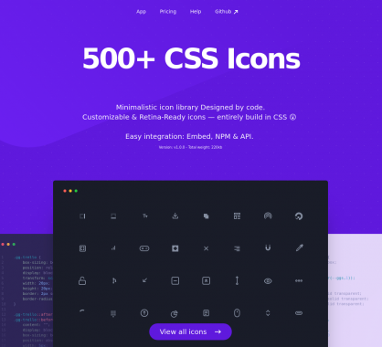 CSS GG : 500 icônes CSS personnalisables pour vos projets web