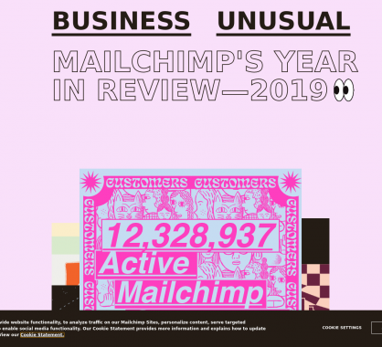 Le rapport annuel de Mailchimp avec des stats intéressantes