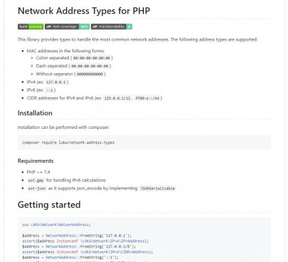 Une lib PHP pour manipuler des adresses réseaux / IP