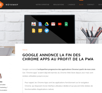 Google annonce la fin des Chrome Apps au profit des PWA