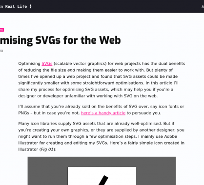 Optimiser les SVG pour le web