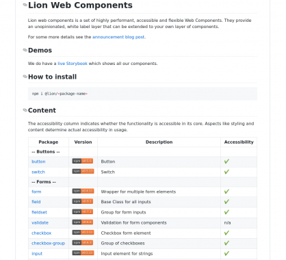 Lion Web Components: les composants web d'ING Direct accessibles