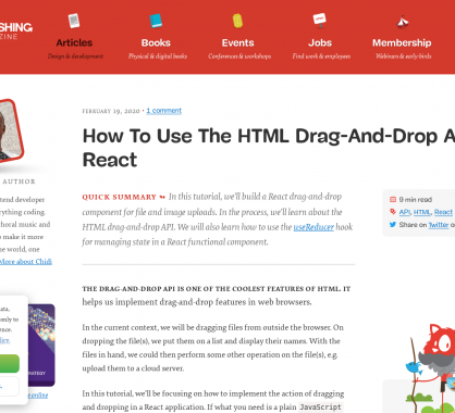 Utiliser l'API Drag and Drop HTLM avec React.js