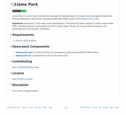 Llama Pack : des outils pour transformer votre PWA en Trusted Web Activity sans une ligne de Java